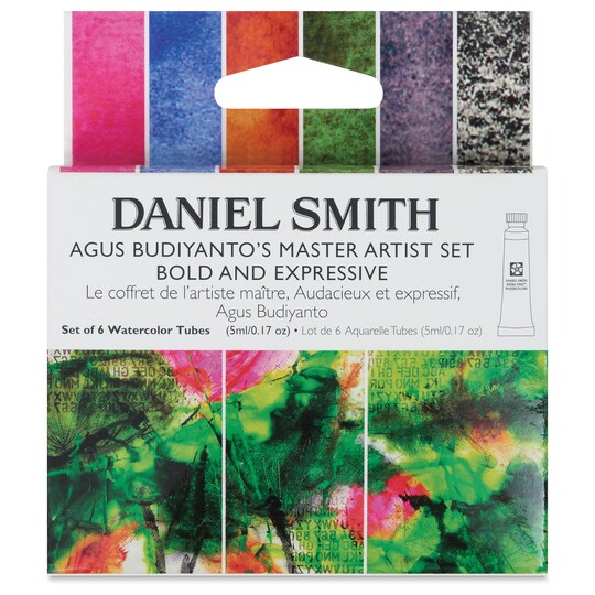 Daniel Smith; Daniel Smith Extra Fine Watercolor - Set of 6, Agus Budiyanto Master Artist Bold and Expressive, 5 ml Tubes; Category:Watercolor Tube Sets; Image:1